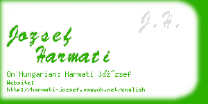 jozsef harmati business card
